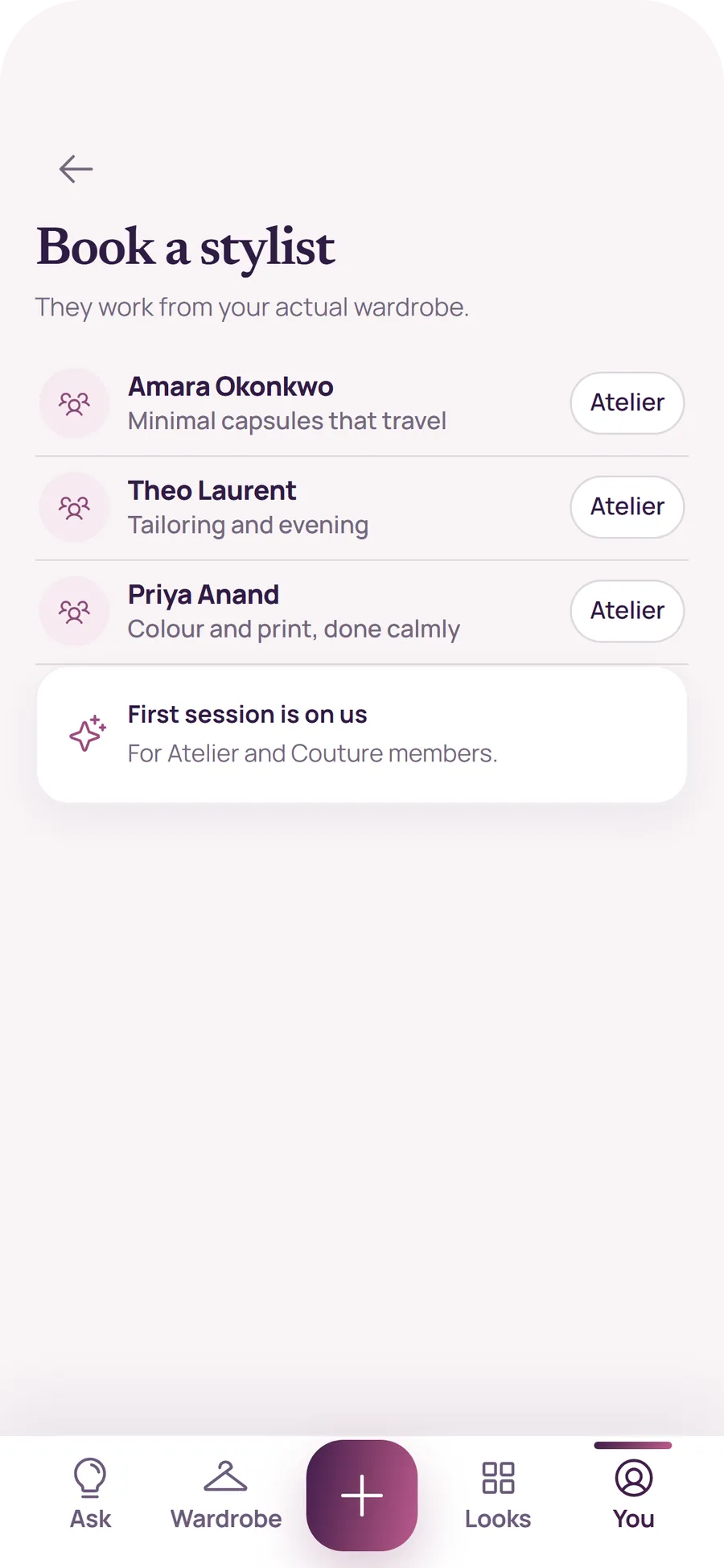The Luuma stylist roster